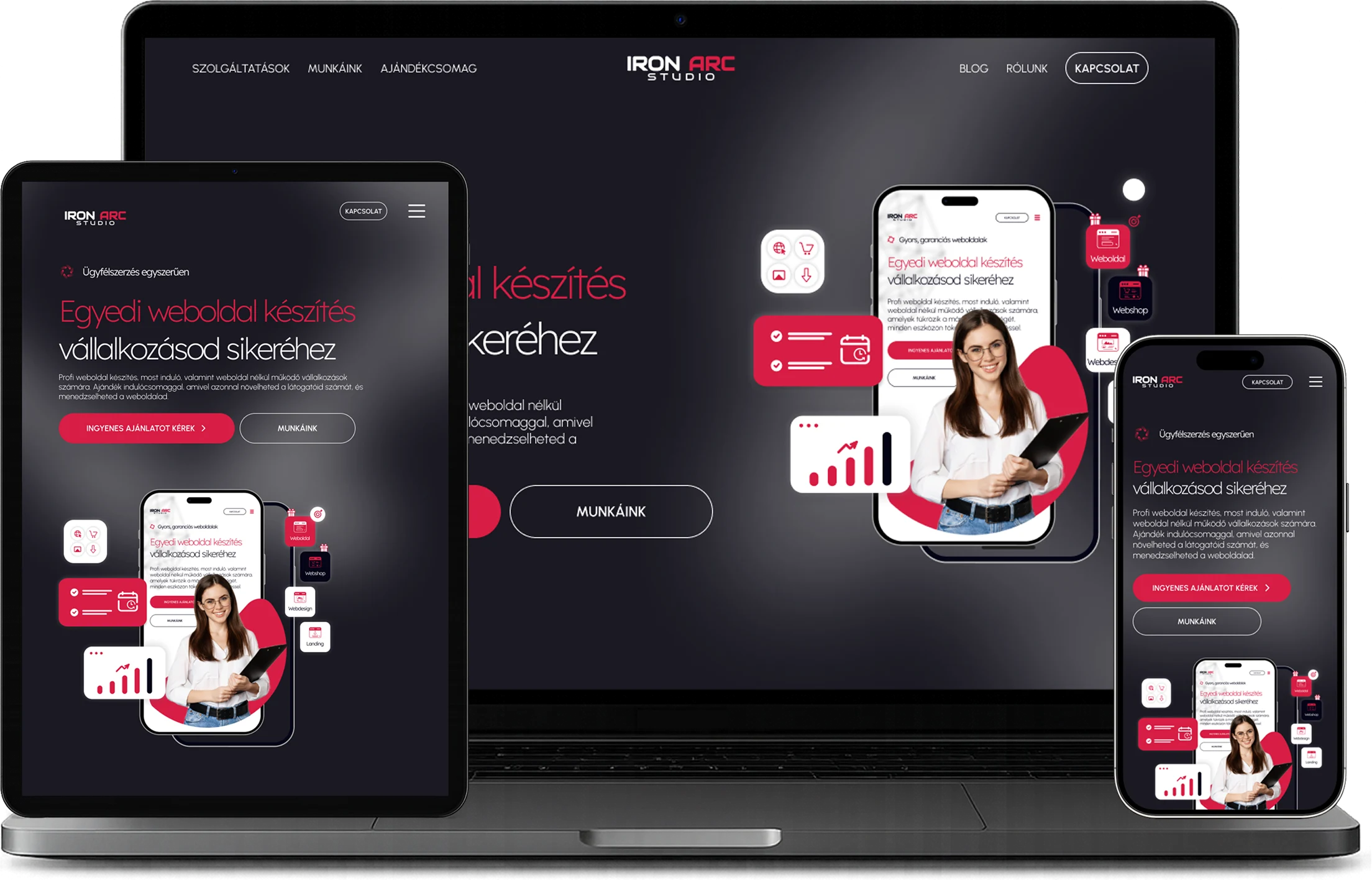 Reszponzivitiás mockup