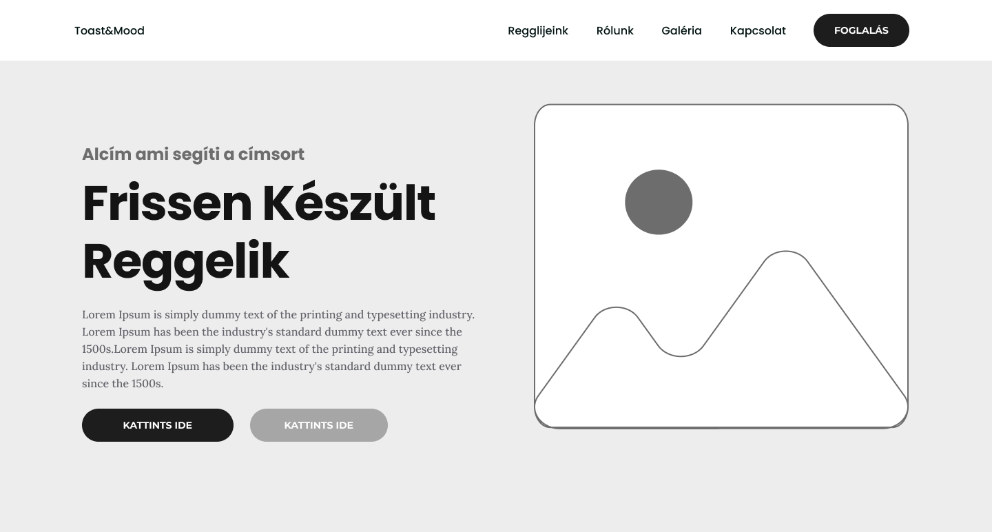 Webdesign tervezés - UI/UX drótváz